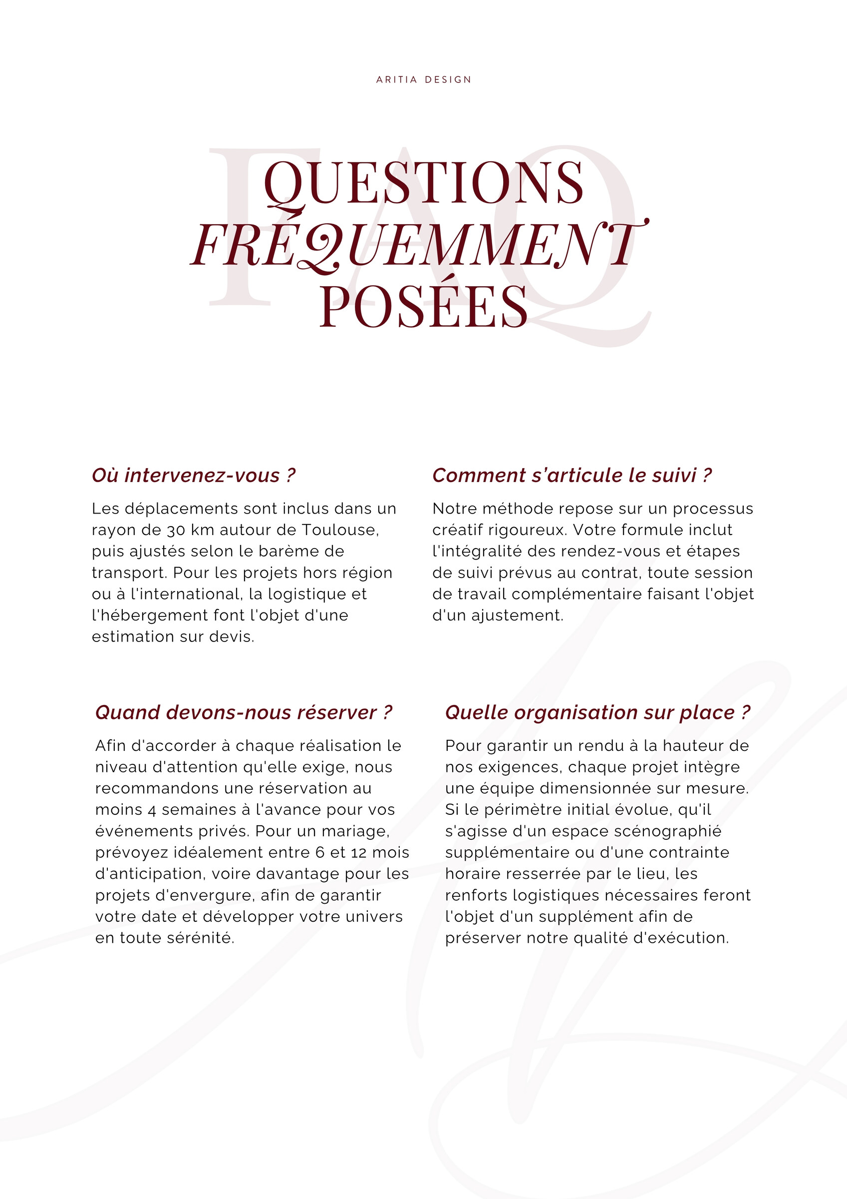 Questions fréquemment posées