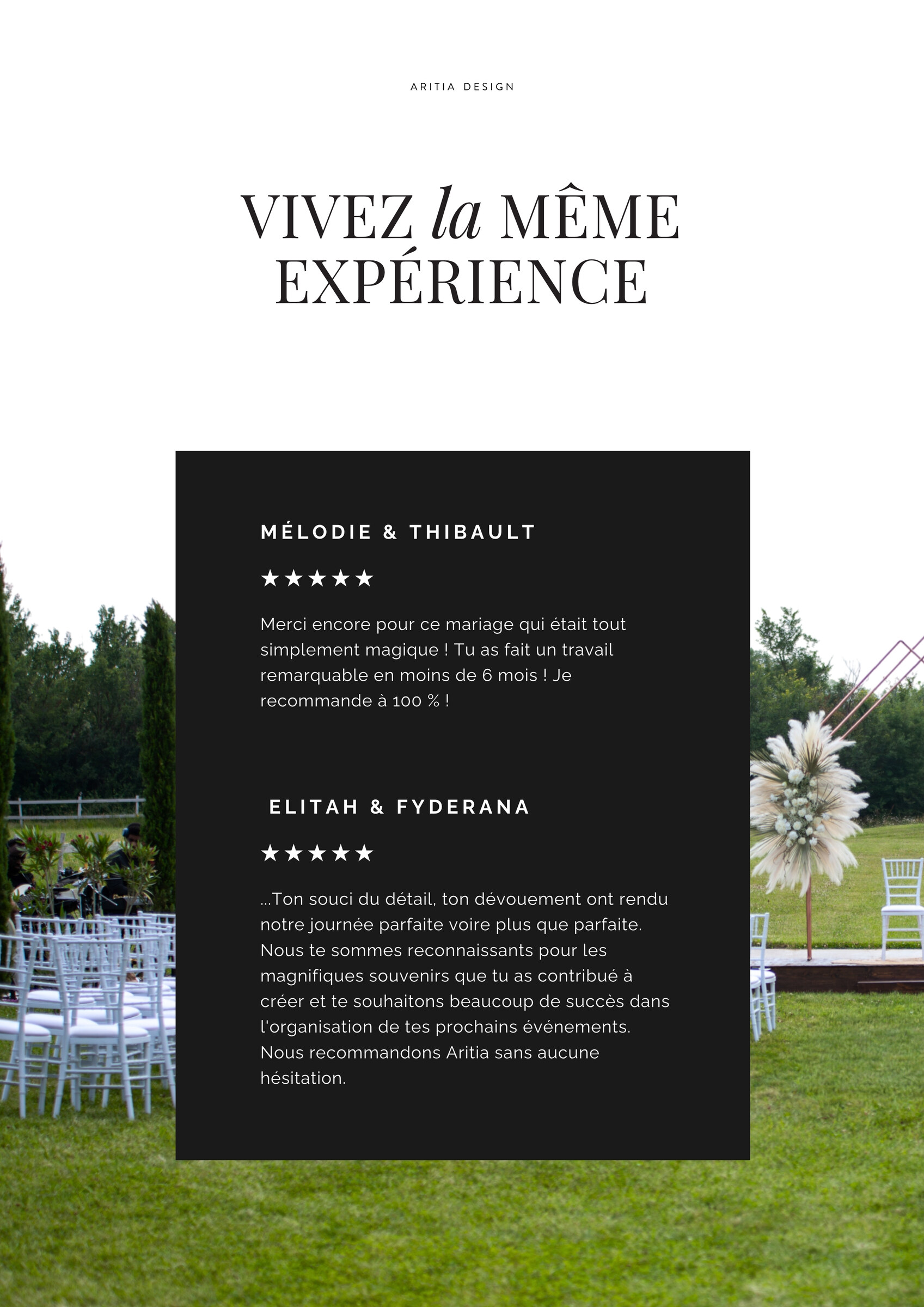 Vivez la même expérience — témoignages