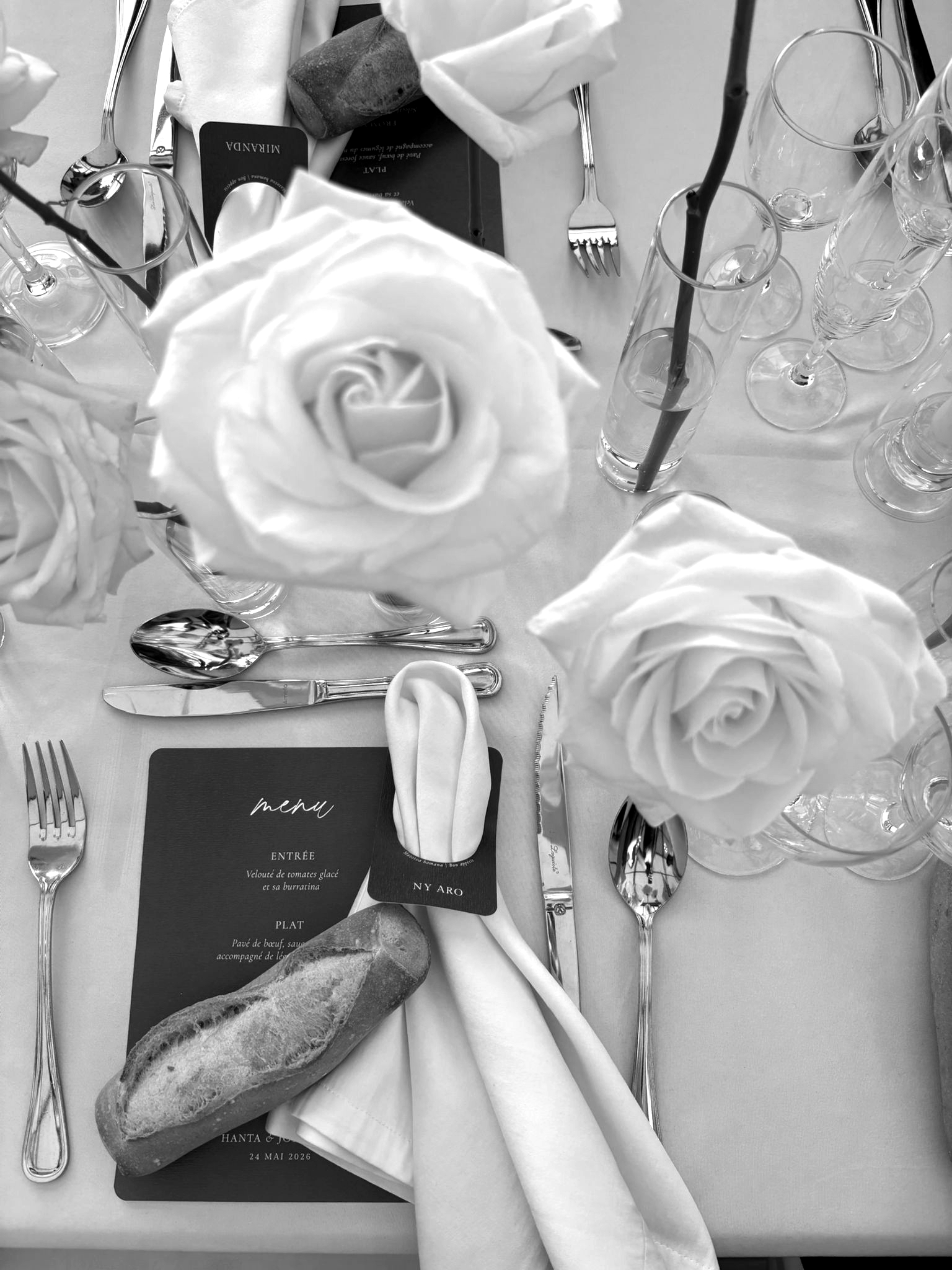 Décor romantique moderne pour H+J